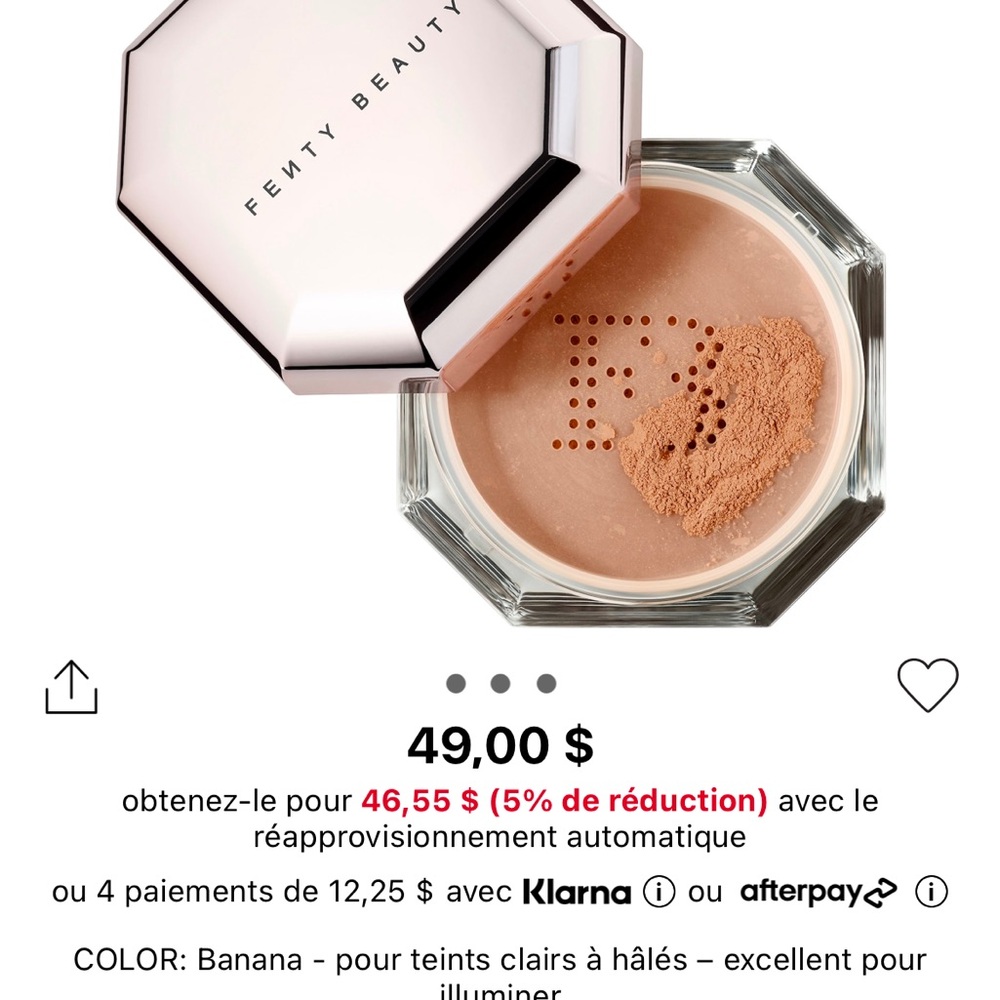 Fenty Beauty Setting Powder - Banana